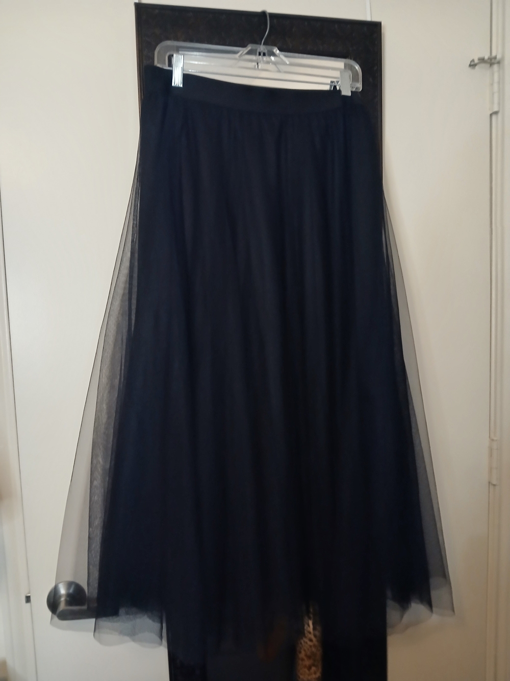 Black Tulle Maxi Skirt - Women's Elegant Layered Skirt